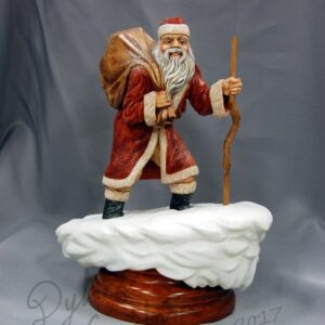 Santa Claus woodcarving Dylan Goodson