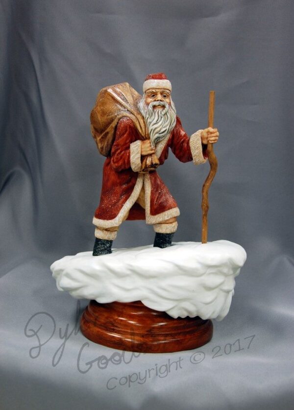Santa Claus woodcarving Dylan Goodson