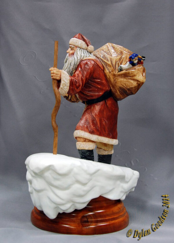 Santa Claus woodcarving Dylan Goodson