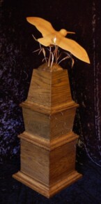 Trophy with a snipe on top.