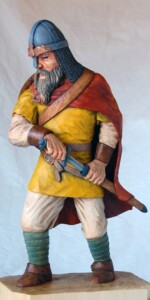 Dylan's carved version of the Viking variation of his Swordsman design.